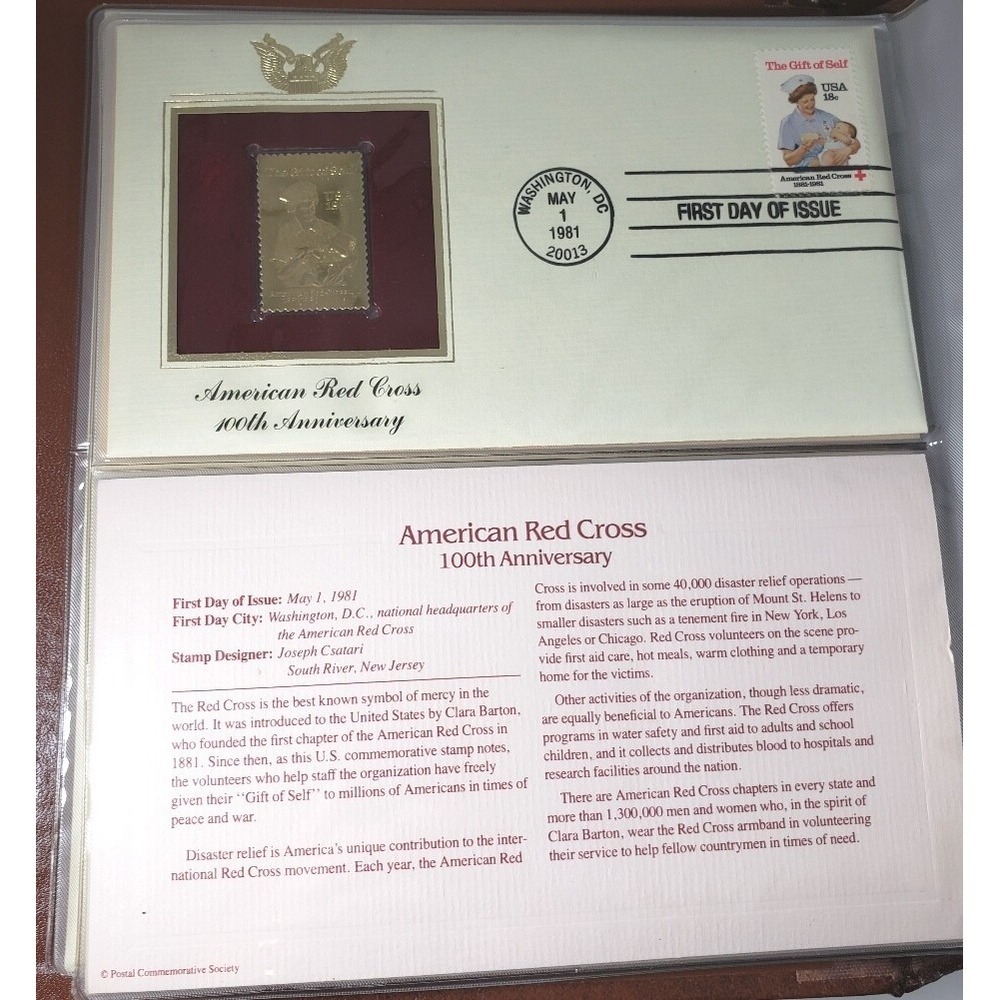 American Red Cross 100th Anniversary 1st Day of Issue May 1, 1981 Joseph Csatari
